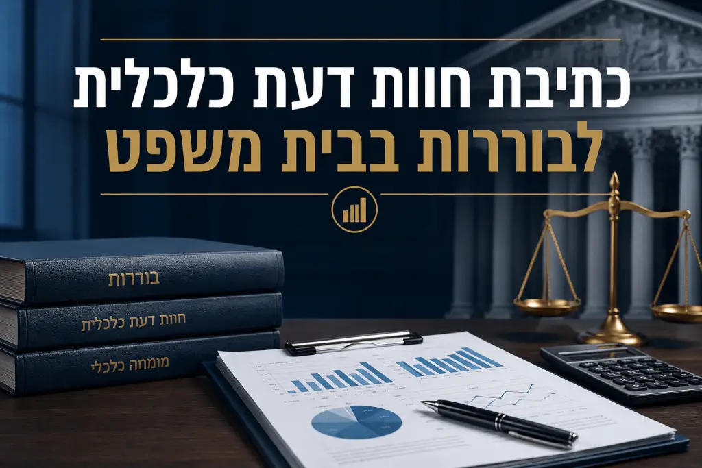כתיבת חוות דעת כלכלית לבוררות בבית משפט