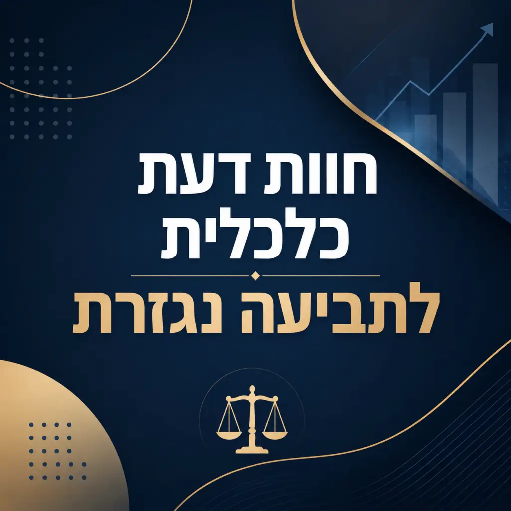 חוות דעת כלכלית לתביעה נגזרת