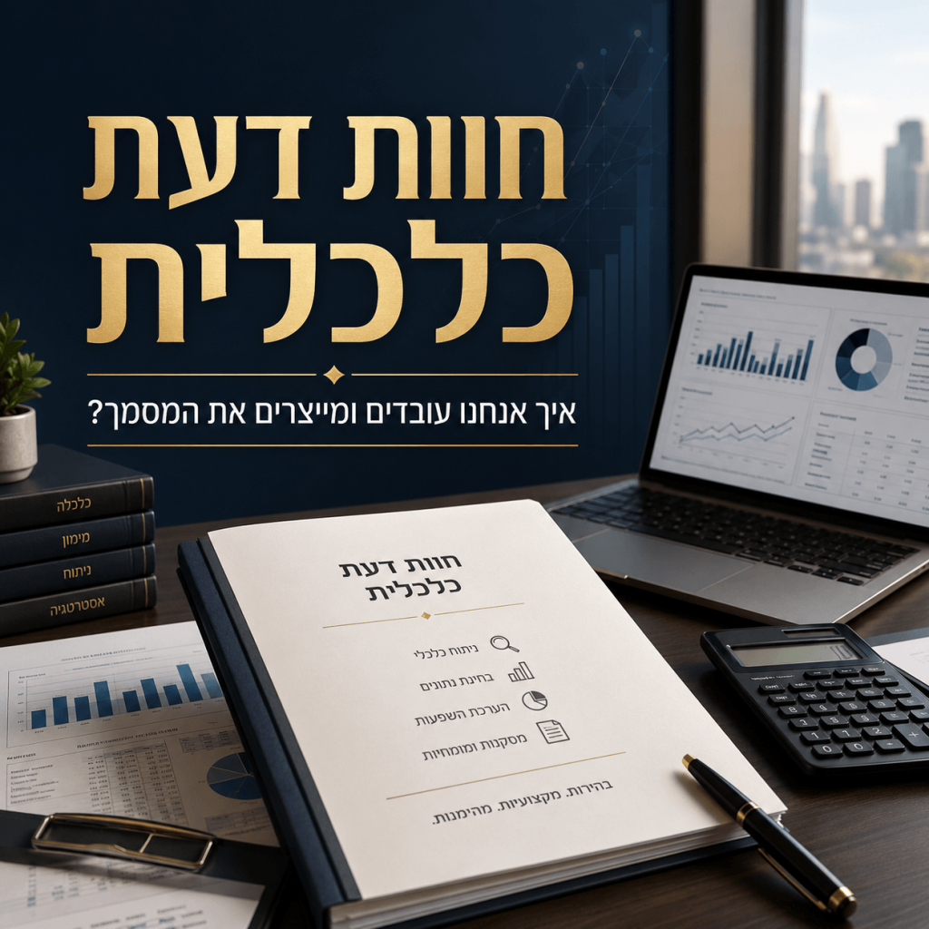חוות דעת כלכלית - איך אנחנו עובדים