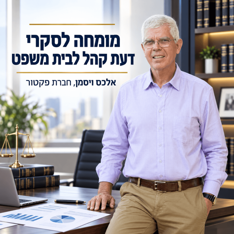 מומחה למתן חוות דעת קהל לבית משפט