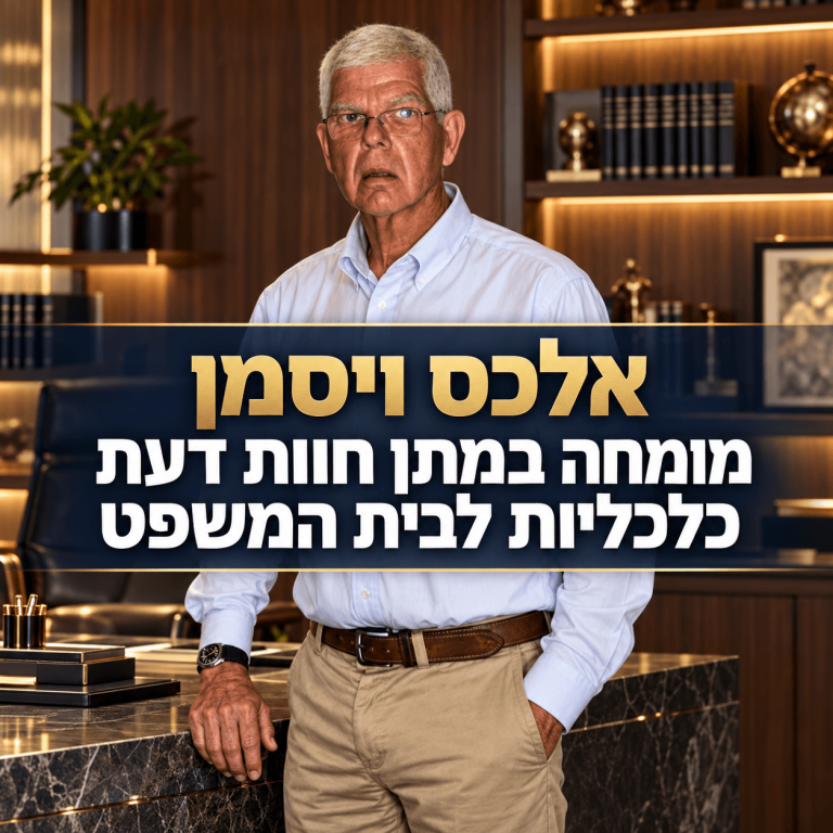 אלכס ויסמן מומחה במתן חוות דעת כלכליות לבית המשפט